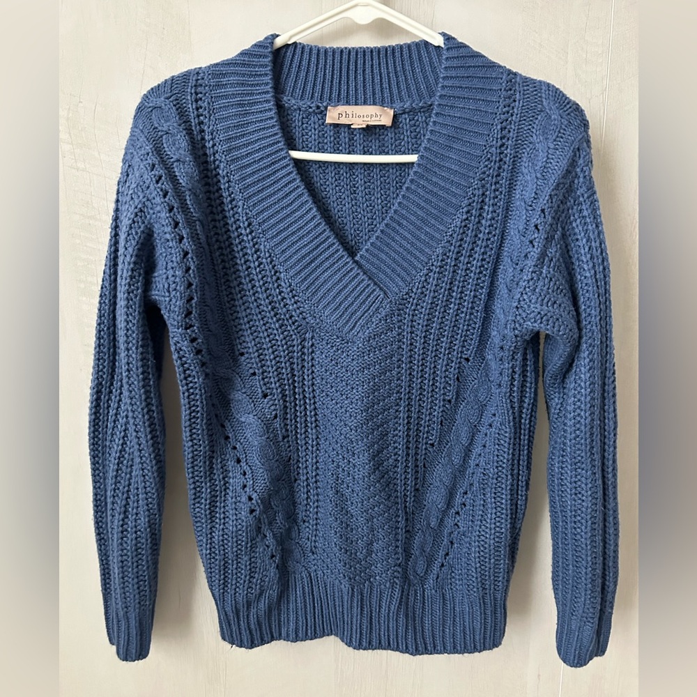 Philosophy Blue XS sweater